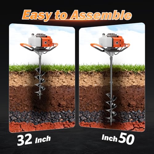 85cc Auger Post Hole Digger Gas Powered Earth Auger