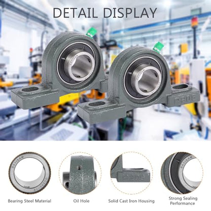Pillow Block Bearing (UCP205-16,2PCS)