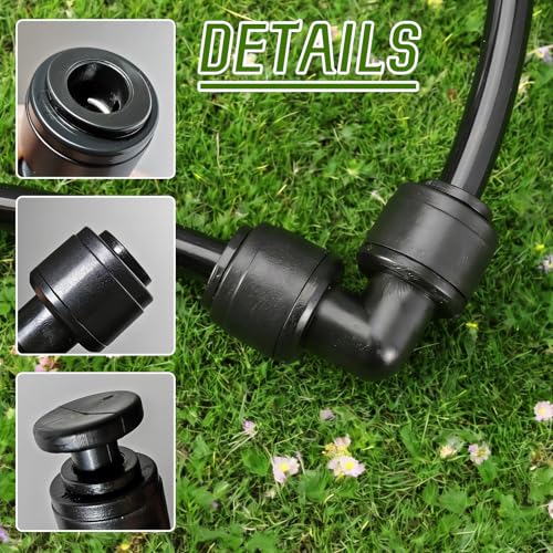 30 PCS Quick Connect 1/4" Drip Irrigation Elbow Fitting - size: 30PCS 1/4" Elbow