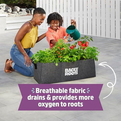 Back to The Roots Breathable Raised Bed (Provides More Oxygen to Roots), 9 Cu. Ft., No Assembly Needed, Reusable & Weatherproof