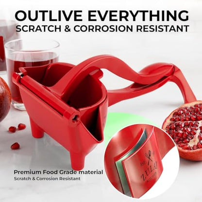 Zulay Kitchen Manual Fruit Juicer - color: Red