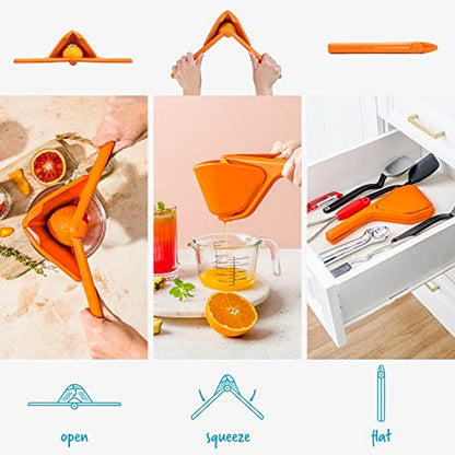 Dreamfarm Fluicer Fold-Flat Citrus Juicer - Orange - color: Orange