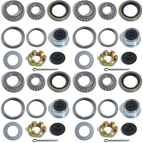 iBroPrat 4 Sets 3500 LB L68149 L44649 Boat Trailer Axle Bearing Kits