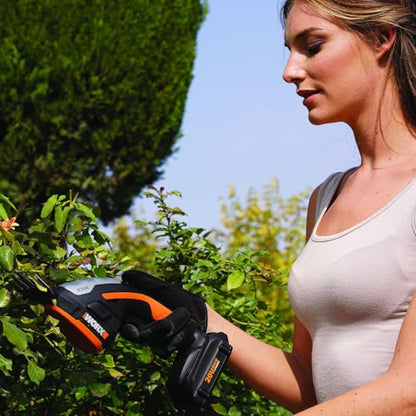 WORX Cordless Grass Shear & Shrub Trimmer, 20V 4" + 8" Bush Trimmer, WG801 - style: 8" 20V Shrubber Trimmer w/(1)2.0Ah Battery