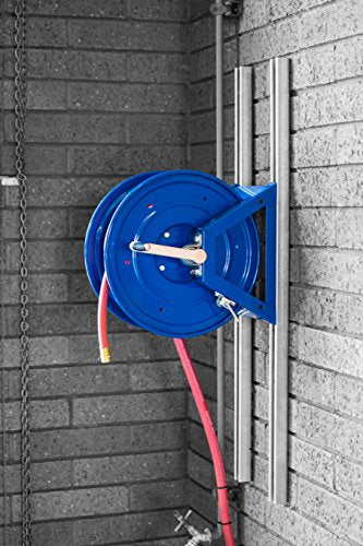 Coxreels 1125-4-500 Steel Hand Crank Hose Reel | Steel Hose Reel | 1/2 x 500' | 17.63”x41.5”x18.75” - size: 1/2" x 500'