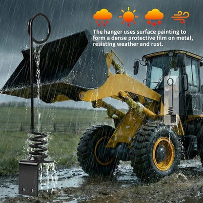 Tractor Hydraulic Hose Hanger - 0.3" Thick Plate (8cm) - color: 1pc Black
