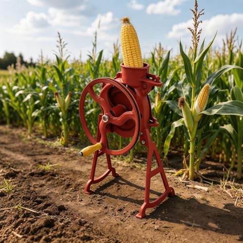 Manual Corn Thresher Sheller Hand Crank Maize Peeler Remover Tool (Style B) - size: Style B