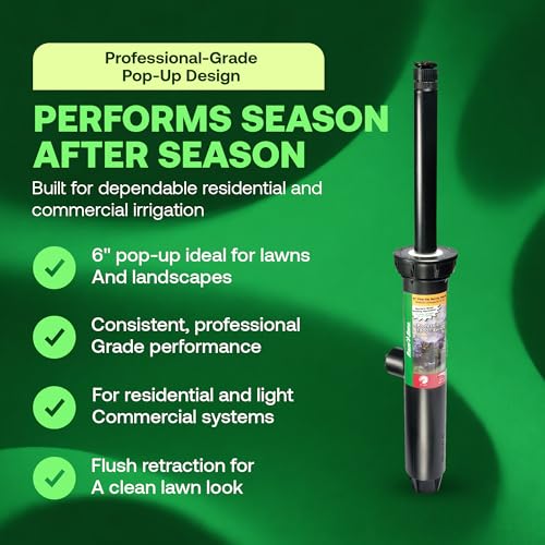 Rain Bird 1806VAN 1800 Series Professional, 6 Inch Pop Up Sprinkler Head