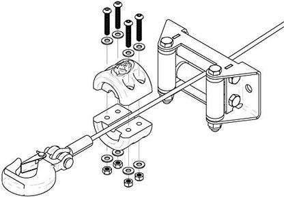 Kolpin ATV Switchblade Plow – 17-0000 & KFI Products ATV-SCHS Cables, Black