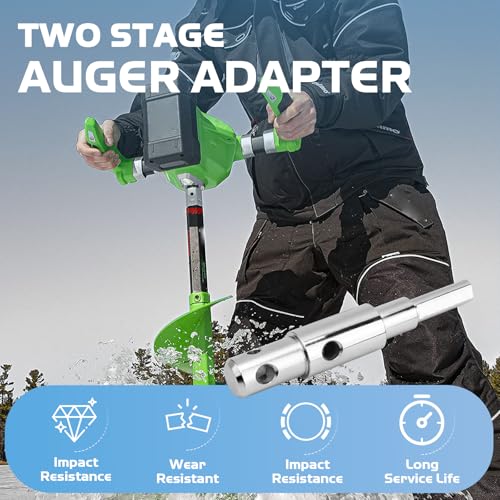Two Stage Auger Adapter fit for 3/4" and 7/8" Internal Diameter Auger Shaft