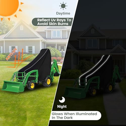 Waterproof Compact Tractors Cover Replace for John Deere 1025R 2520/ Kubota - size: Large
