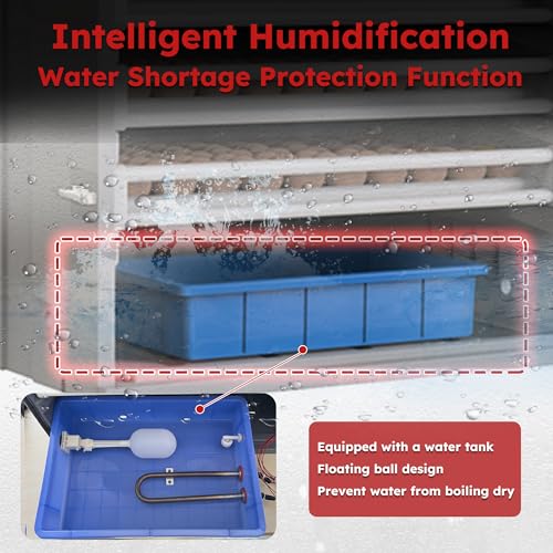 400-Egg Commercial Cabinet Incubator, Automatic Digital Poultry Hatcher with Temperature & Humidity Control, Large Capacity Egg Turning System for Chicken, Duck, Goose, Quail Eggs