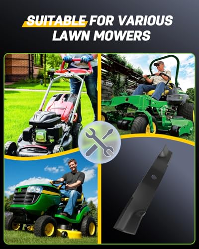 OCPTY 60 inch Deck Mower Blades Fit for John Deere TCU15881, M128485