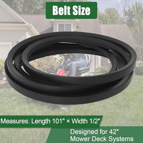 42 Inch Mower Deck Belt Replacement 429636 197253 592855001, 1/2" x 101"
