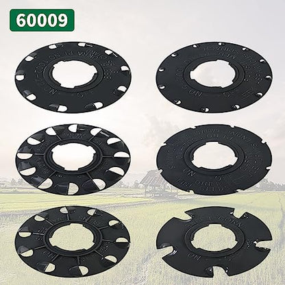 60009 Standard Seed Plate 6 Set Fits Earthway 1001-B Garden Seeder Planter