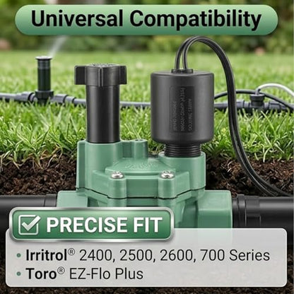 24VAC Sprinkler Solenoid Replacement 3/4" MPT, Corrosion-Resistant - color: 1 Pack