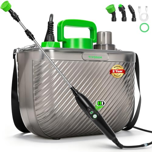 VIVOSUN Battery Powered Sprayer, 2 Gallons, for Lawn and Garden Watering