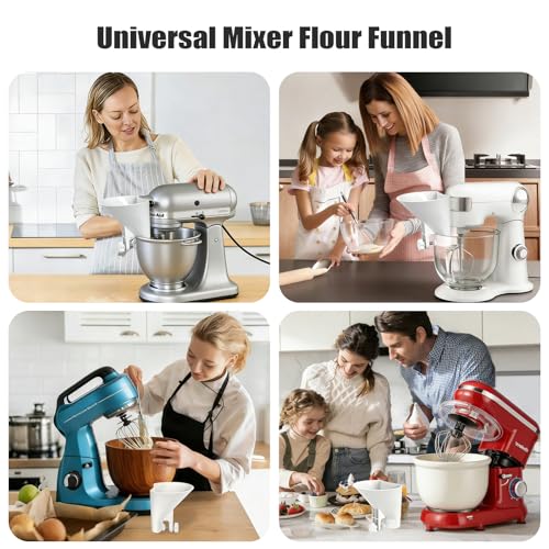 Flour Funnel for Multiple Mixer,Kitchen Aid Accessories and Attachments