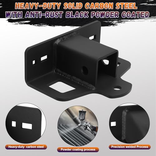 Zero Turn Lawn Mower Hitch with 2" Receiver,Heavy Duty 6mm Thick Hitch - size: Tow Hitch with 2" Receiver