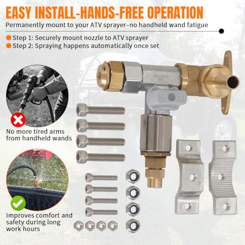 Boomless Sprayer Nozzle ATV Spot Sprayer Width Up to 31FT(Style1)