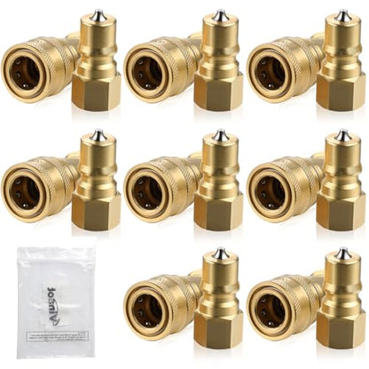 Vinsot 6 Set 2 Set 1/4" Quick Disconnect Coupler Valve for Carpet Cleaning