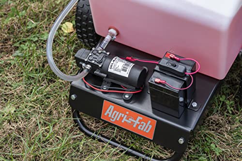 Agri-Fab 45-0595 Push Sprayer 6 - Gallon Capacity, White Tank, 1.0 GPM, 40 PSI Pump' 5 amp hr 12 Volt Battery - style: 6-Gallon Push Sprayer