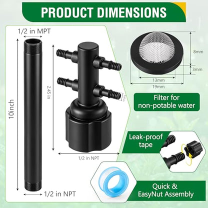 1/4" Drip Irrigation Manifold, Drip Irrigation 4 Port Full-Flow Manifolds - style: 4 Port Full Flow