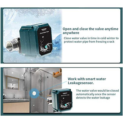 FRANKEVER DN20 Smart Water Valve WiFi Remote Control Faucet Timer 3/4" Hose - color: DN20