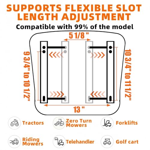SEATIN Universal Forklift Seat, Tractor Seat with Micro Switch, Safety Belt