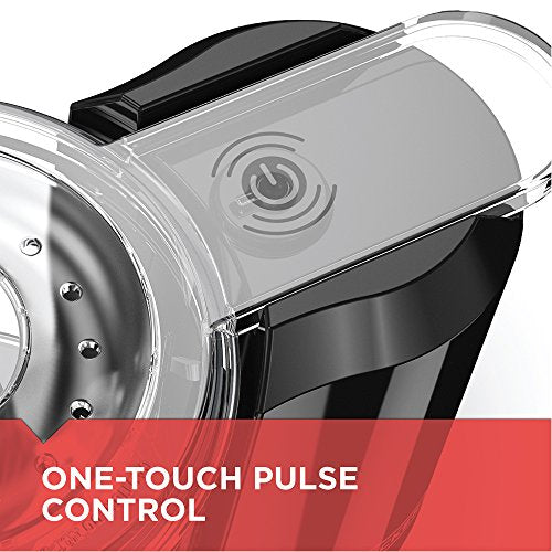 BLACK+DECKER 1.5-Cup Electric Food Chopper, One Touch Pulse, 150W Motor, Stay-Sharp Blade, Dishwasher Safe - size: 1.5 cup capacity