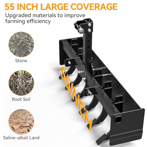 YINTATECH 55" Three Point Box Scraper Heavy Duty Box Blade