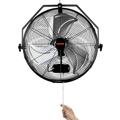 VEVOR 18 Inch Wall Mount Fan, Waterproof, 3-Speed, 4000 CFM, 2 Pack - size: 18 Inch 2 Pack, style: Waterproof