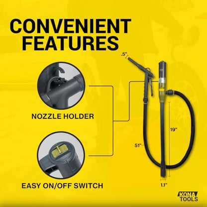 Portable Fuel Transfer Pump KTEP01MRUSB - style: Battery/USB Powered Rubber Hose