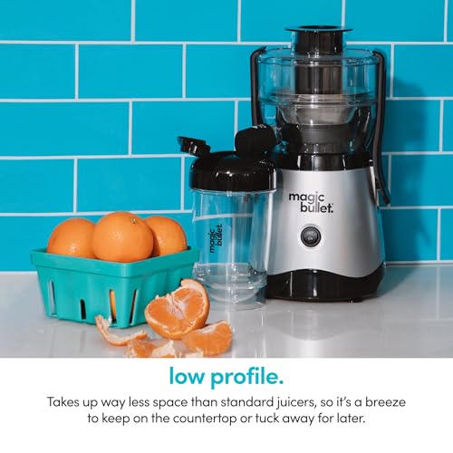 Magic Bullet Mini Juicer with Cup, Black and Silver - color: Silver, size: With Cup