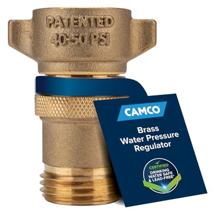 Camco Brass Marine/RV Water Pressure Regulator - Drinking Water Safe