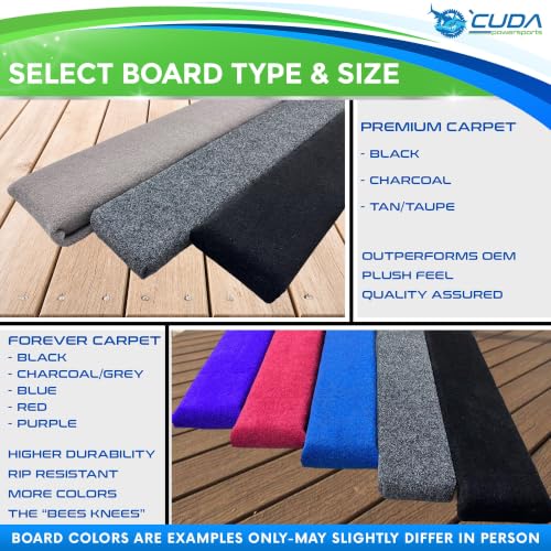 CUDA Boat Trailer Bunk Replacement Pair (2x4) 6Ft Long - Custom Made - size: COMPOSITE-2x4x6Ft