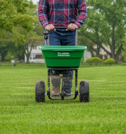 The Andersons Pacer Pro Walk-Behind Broadcast Spreader for Fertilizer, Grass Seed and Salt - 80 lb Hopper Capacity