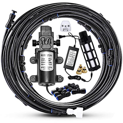 Outdoor Misting Cooling System with Pump Kit, 65.6FT(20M) Misting Line - color: (02) 20M Misting Line