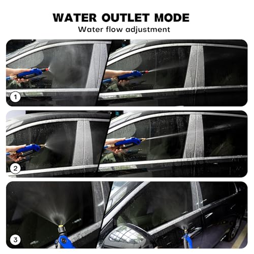 NEWISHTOOL High Pressure Sprayer Hose Nozzle, Air Hose Water Spray Nozzles