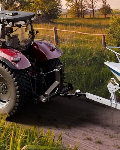 GARVEE 3 Point Hitch Receiver, Quick Trailer Hitch Attachments for Category 1 Tractor Drawba