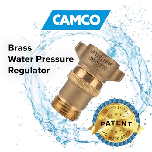 Camco Brass Marine/RV Water Pressure Regulator - Drinking Water Safe