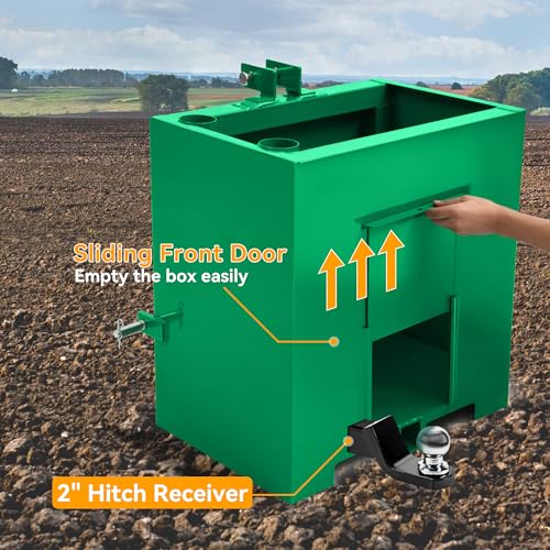 YINTATECH 800lbs 3 Point Capacity Tractor Ballast for CAT1, Green - color: GREEN