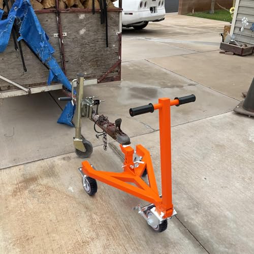 Trailer Dolly, Heavy Duty Trailer Mover with 2 Inch Hitch Ball - color: Orange