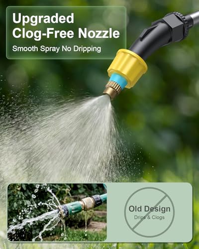 2 Gallon Electric Garden Sprayer, Battery Powered Weed Sprayer with Telescopic Wand, 3 Adjustable Nozzles, Garden Sprayer with Collapsible Tank, Shoulder Strap for Lawn Care, Plant Watering & Cleaning - size: 2gal