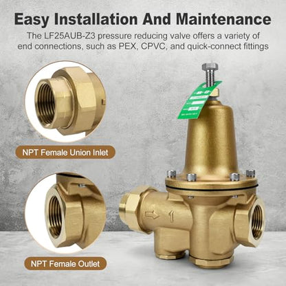 LF25AUB-Z3 1" Cast Copper Silicon Alloy Pressure Reducing Valve - size: 1 Inch