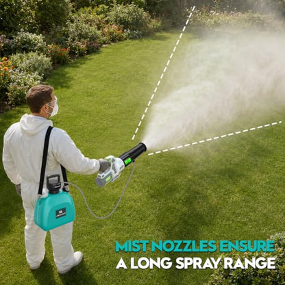 2-in-1 Mist Sprayer Compatible with EGO Leaf Blower, 2.1 Gal, No Blower - color: Green