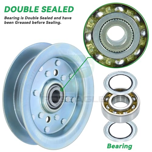 2 Pack 300401 Idler Pulley for Dixie Chopper 3560T 2760 2460 Decks - color: A35 2xDixie Chopper 301564