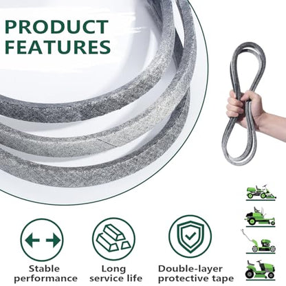 954-04062 754-04062 Mower Belt Deck Belts Compatible with Cub Cadet MTD for Troy Bilt 954-04062A 754-04062A 38" Deck Lawn Mowers Parts Length 77.5'' - size: 77.5"L x 0.65"W
