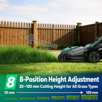 20.5" 40V Brushless Cordless Electric Self Propelled Lawn Mower - size: 20.5 Inch