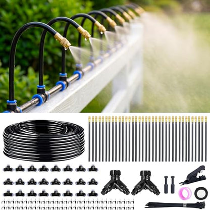 Thiswing 200FT 360° Adjustable Irrigation System for Garden - size: 200 FT